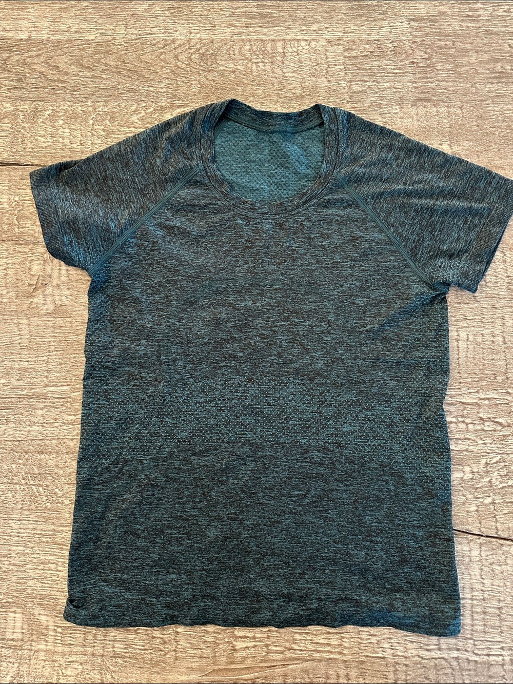 lululemon athletica  Heathered Dark Teal Performance Tee